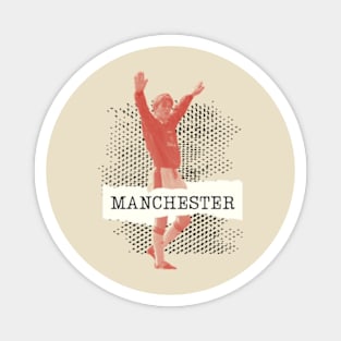 David Beckham Manchester Football Minimalist Magnet